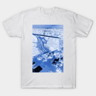 waterbreak collage of the wetland city ecopop architectural arts T-Shirt